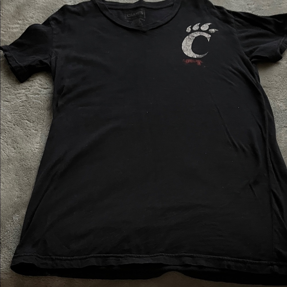 Champs Black V-Neck Tee
